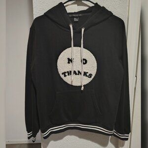 Forever 21 "No Thanks" Black Hoodie
